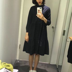 COS Long sleeve knee-length shirt dress